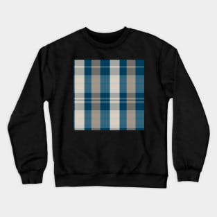 Autumn Aesthetic Evander 1 Hand Drawn Textured Plaid Pattern Crewneck Sweatshirt